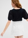 GAP T-Shirt mit Spitzenärmeln GAP