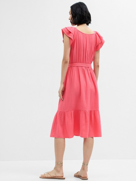 GAP Midikleid aus Musselin mit Rüschen GAP