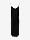 Jacqueline de Yong Schwarzes Damen-Maxikleid aus Satin mit Riemchen JDY Ruby
