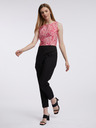 Orsay Rosa und schwarzer geblümter Damen-Jumpsuit ORSAY