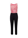 Orsay Rosa und schwarzer geblümter Damen-Jumpsuit ORSAY