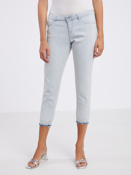 CAMAIEU Hellblaue Damen-Dreiviertel-Jeans mit schmaler Passform CAMAIEU