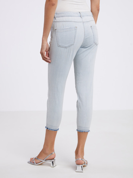 CAMAIEU Hellblaue Damen-Dreiviertel-Jeans mit schmaler Passform CAMAIEU