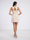 CAMAIEU Apricotfarbenes Damenkleid mit Taschen CAMAIEU