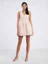 CAMAIEU Apricotfarbenes Damenkleid mit Taschen CAMAIEU
