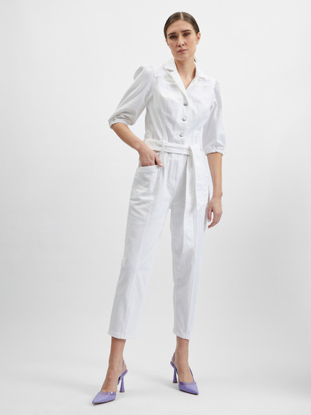 Orsay Weißer Denim-Overall für Damen ORSAY