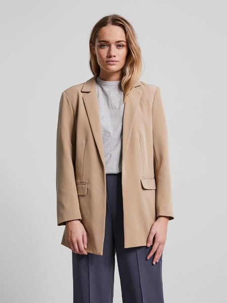 Pieces Beigefarbener Blazer Pieces Bossy