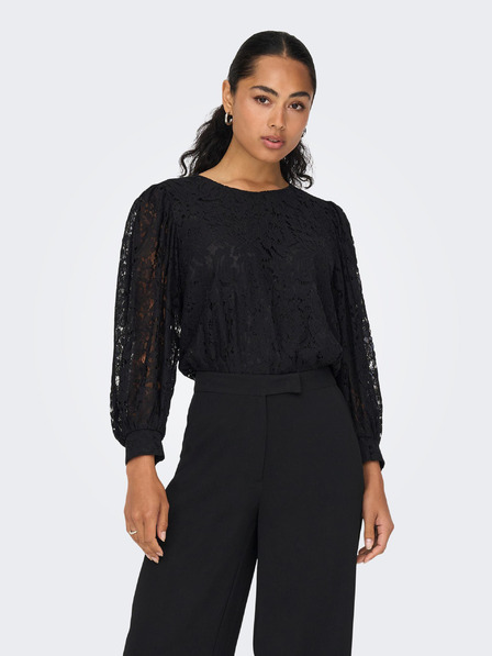 ONLY Schwarze Damen-Spitzenbluse ONLY Yrsa
