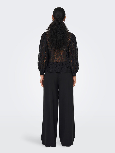 ONLY Schwarze Damen-Spitzenbluse ONLY Yrsa