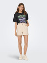 ONLY Schwarzes Damen-T-Shirt ONLY Lucy