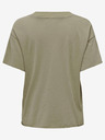 ONLY Khakifarbenes Damen-T-Shirt ONLY Lucy