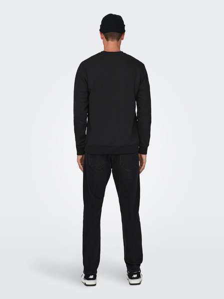 ONLY & SONS Schwarzes Herren-Sweatshirt ONLY & SONS Todd