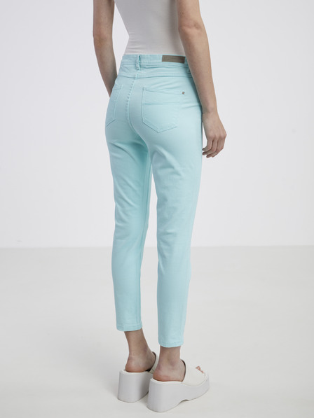 CAMAIEU Türkisfarbene Damen Skinny Fit Jeans CAMAIEU