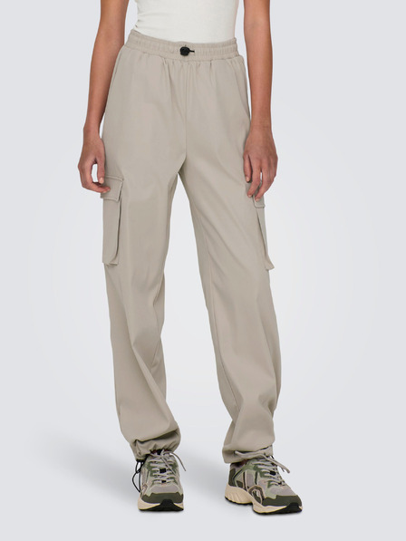 ONLY Hellgraue Damenhose mit Taschen ONLY Cashi