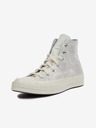 Converse Hellgraue Damen-Sneakers mit Blumenmuster Converse Chuck 70 Floral