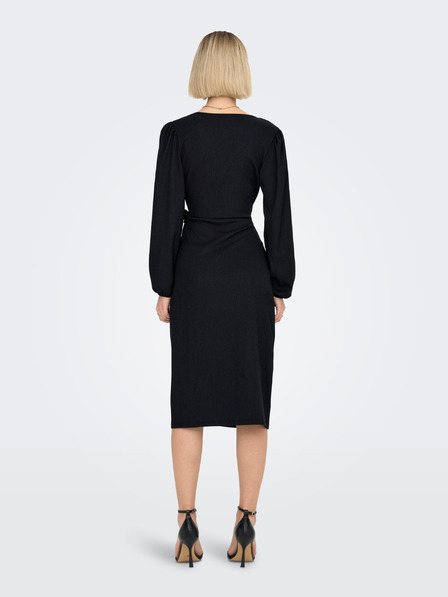 ONLY Schwarzes Damen Wickelkleid ONLY Merle