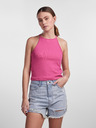 Pieces Rosa Damen geripptes Basic Tank Top Pieces Tina
