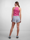 Pieces Rosa Damen geripptes Basic Tank Top Pieces Tina