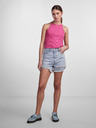 Pieces Rosa Damen geripptes Basic Tank Top Pieces Tina