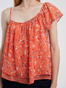 CAMAIEU Orange Damenbluse mit Blumenmuster CAMAIEU