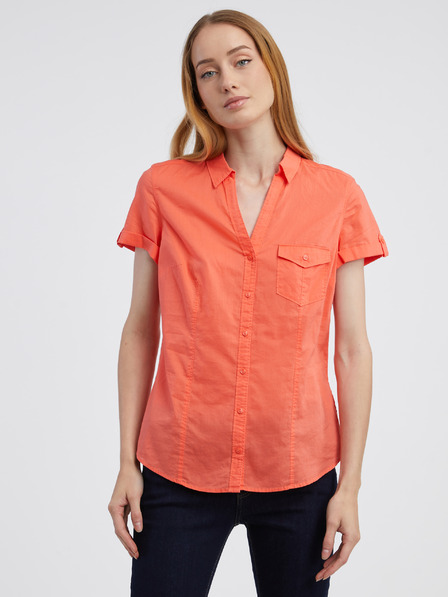 CAMAIEU Orange Damenbluse CAMAIEU