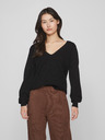 Vila Schwarzer Damen Pullover VILA Ril