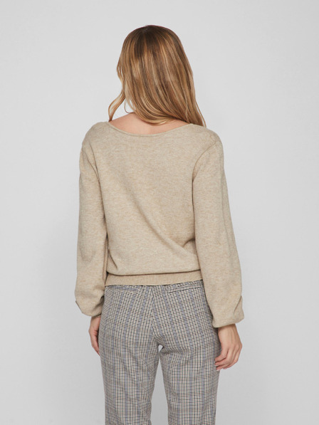 Vila Beigefarbener Damenpullover VILA Ril
