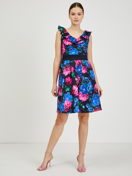 Orsay Rosa-blaues Damen Blumenkleid ORSAY