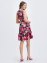Orsay Schwarzes und rosa geblümtes Damenkleid ORSAY