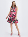 Orsay Schwarzes und rosa geblümtes Damenkleid ORSAY