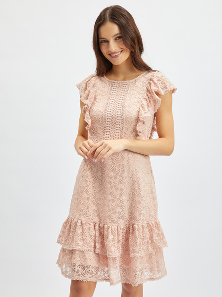 Orsay Altrosa Damen-Spitzenkleid ORSAY