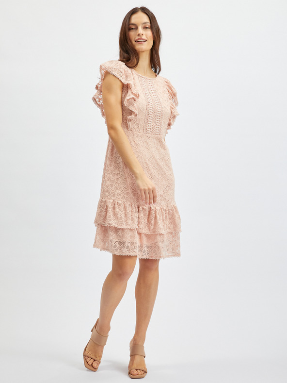 Orsay Altrosa Damen-Spitzenkleid ORSAY