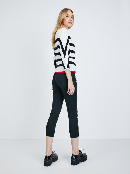 Orsay Schwarz-cremig gestreifter Pullover ORSAY