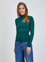 Orsay Grüner gerippter Pullover ORSAY