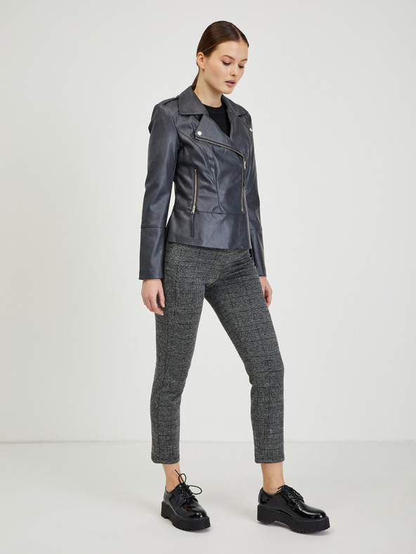 Orsay Schwarze Damen Lederjacke ORSAY