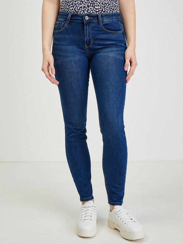 Orsay Dunkelblaue Damen Slim Fit Jeans ORSAY