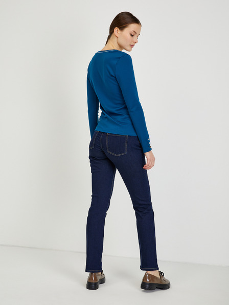 Orsay Blaues Damen Langarm T-Shirt ORSAY