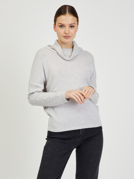 Orsay Hellgrauer Damen Rollkragenpullover ORSAY Pilou
