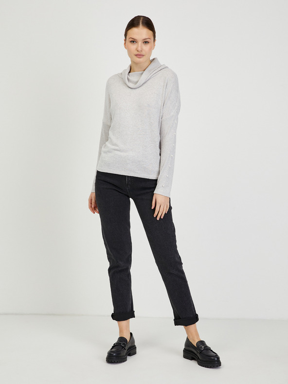 Orsay Hellgrauer Damen Rollkragenpullover ORSAY Pilou