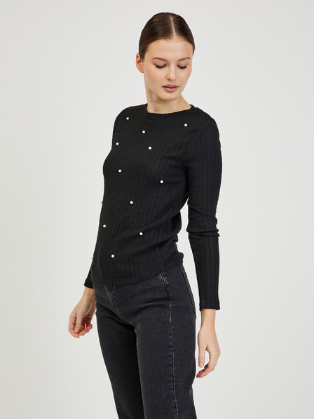 Orsay Schwarzer Damen-Rippenpullover ORSAY