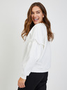 Orsay Weißes Damen Sweatshirt Oversize mit Ballonärmeln ORSAY
