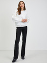 Orsay Weißes Damen Sweatshirt Oversize mit Ballonärmeln ORSAY