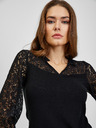 Orsay Schwarzes Damen T-Shirt mit Spitze ORSAY