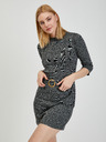 Orsay Grau kariertes Damenkleid ORSAY