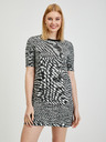 Orsay Graues gestreiftes Damenkleid ORSAY