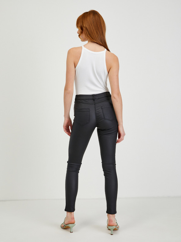 Orsay Schwarze Damen Kunstlederhose ORSAY