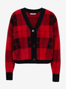 Orsay Schwarz-rot karierte Damencardigan ORSAY