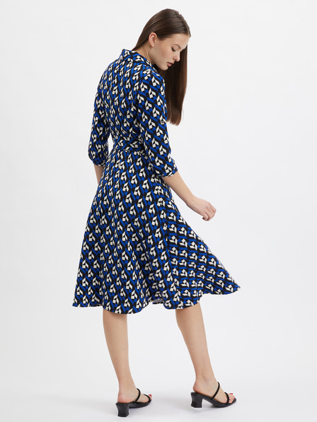 Orsay Schwarz-blau gemustertes Damenkleid ORSAY