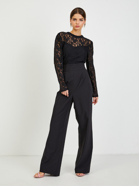 Orsay Schwarzer Damen-Jumpsuit mit Spitzendetail ORSAY