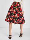 Orsay Rot-schwarzer Damen Blumen Rock von ORSAY